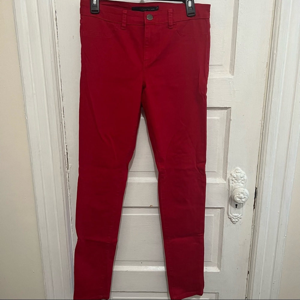 Red Calvin Klein Jeans Sz 28/6